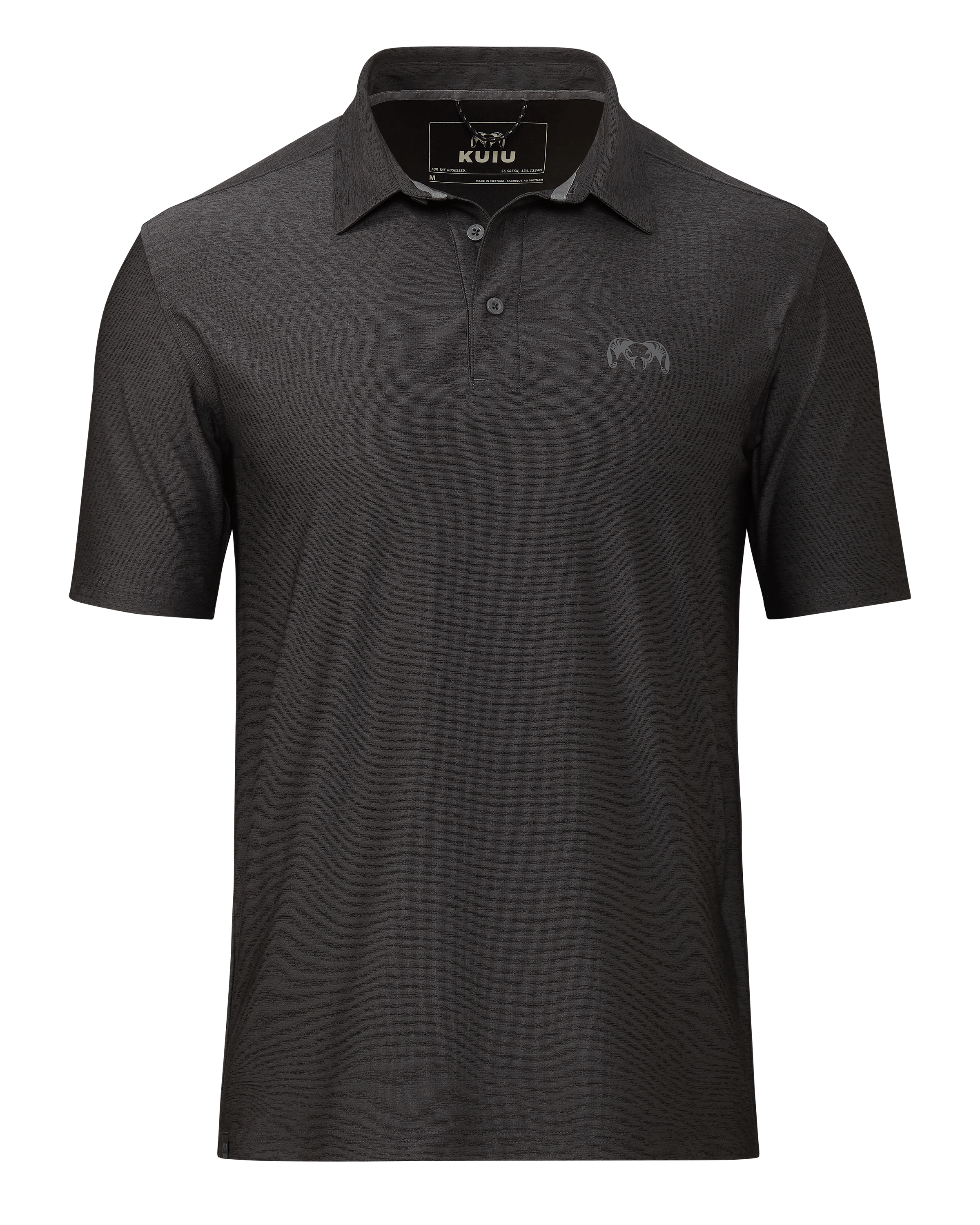 KUIU Performance Polo | Heather Black