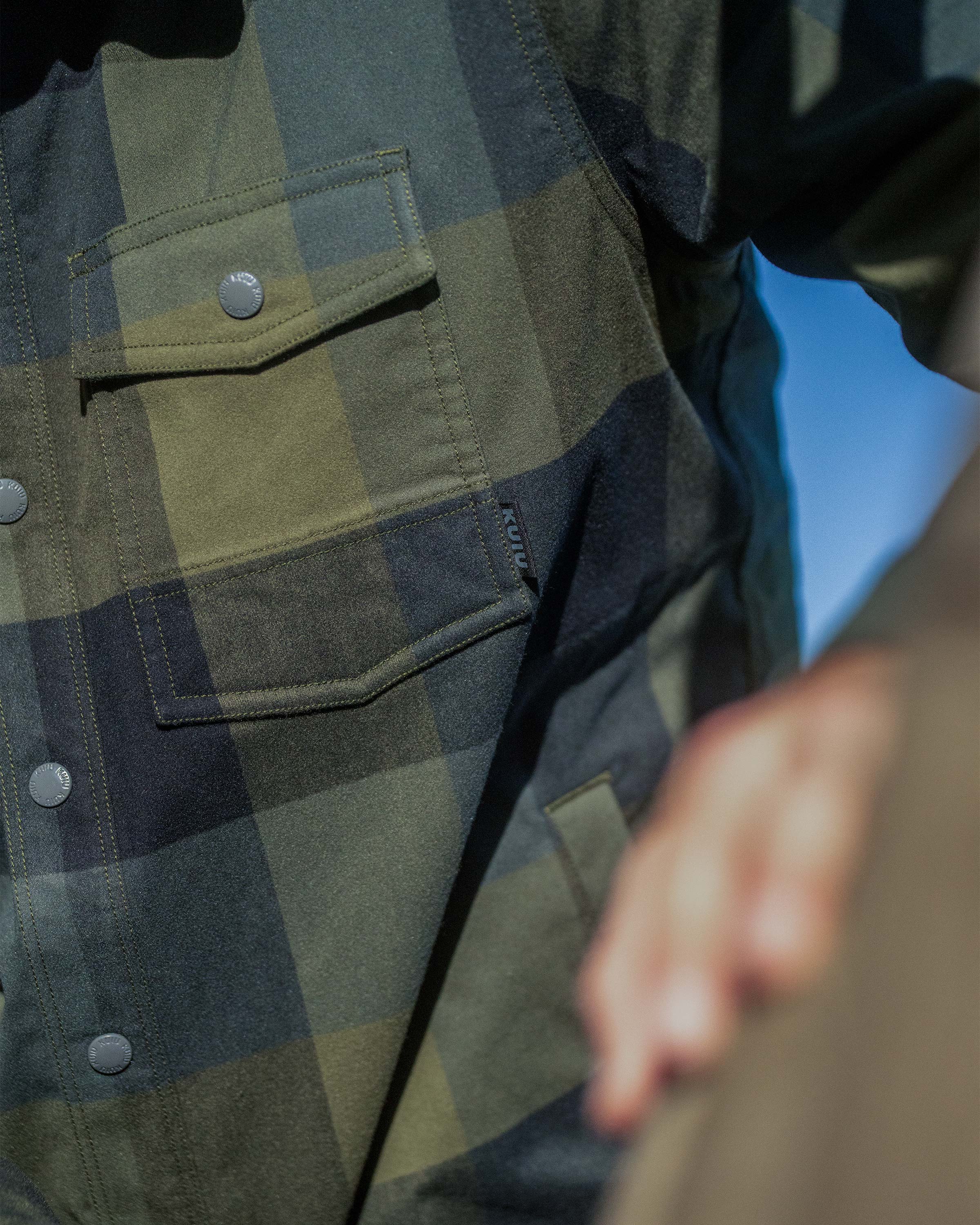 Field Flannel Fleece Shirt Jacket | Vias Plaid - Image 7