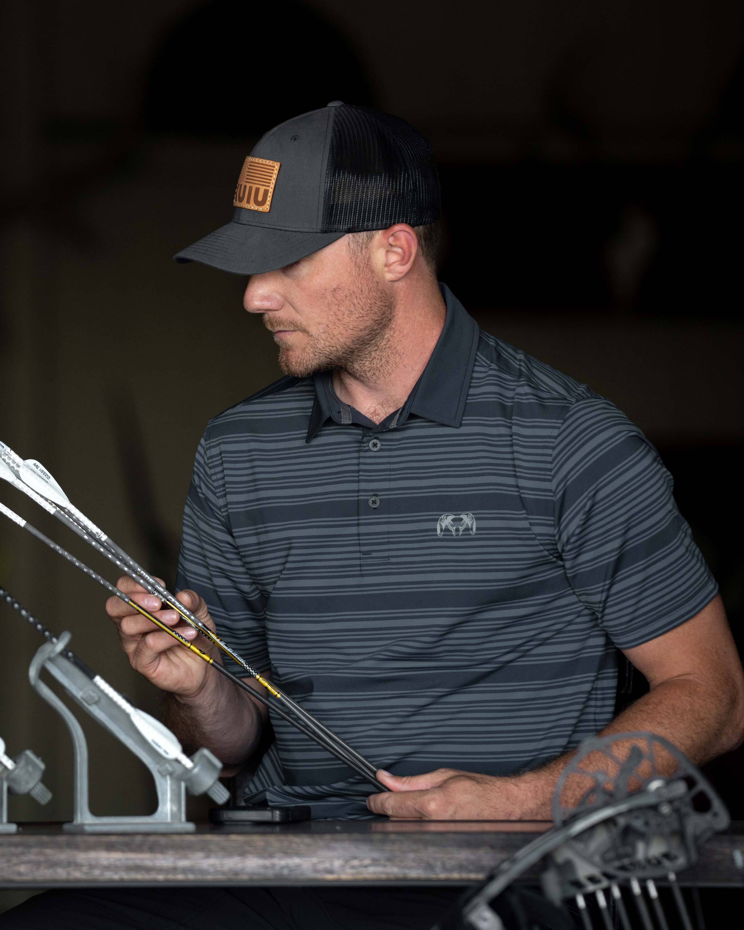 KUIU Performance Polo Stripe | Steel Blue Stripe - Image 5