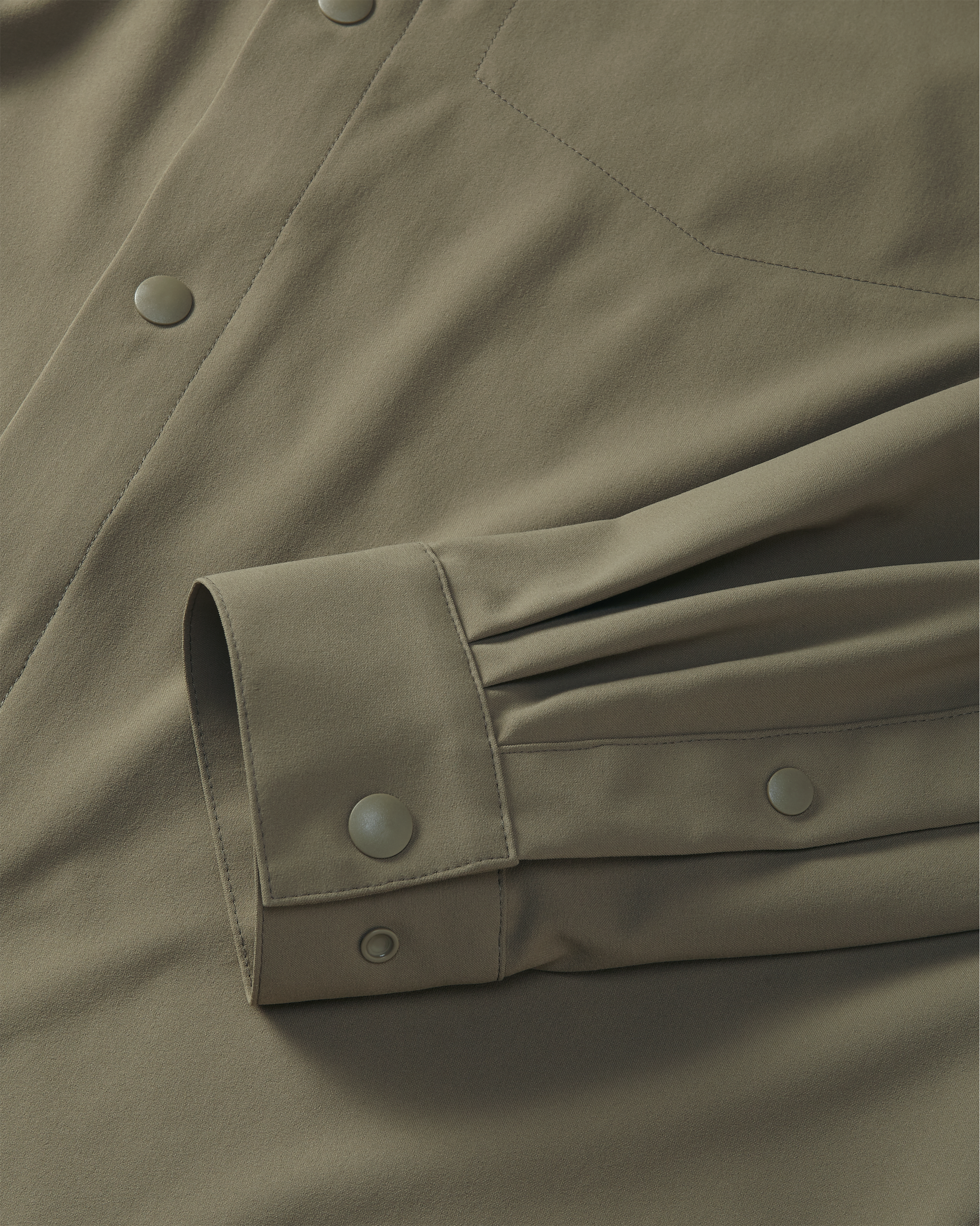 Mesa Vented LS Snap Shirt | Khaki - Image 5