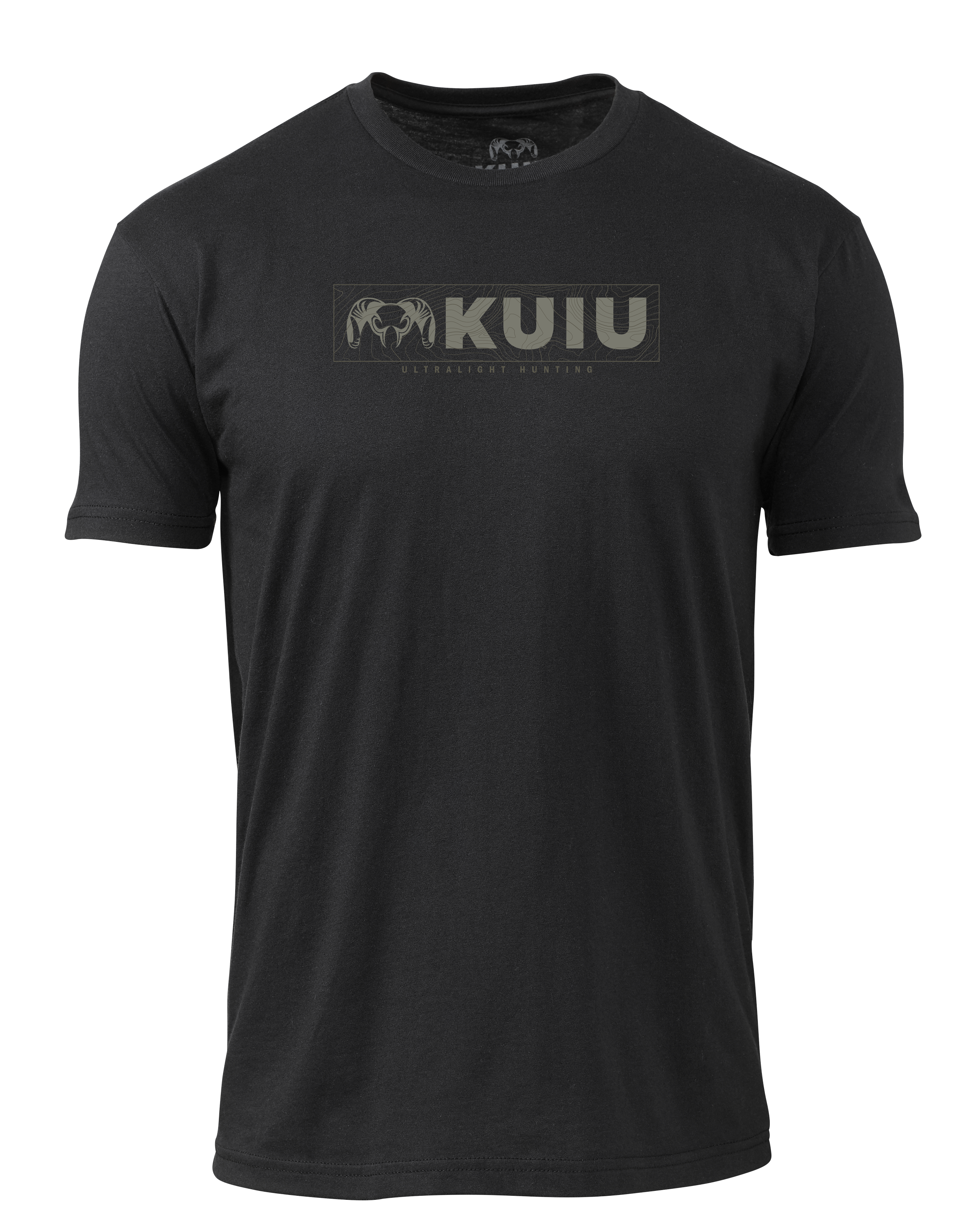 KUIU Topo Block Logo T-Shirt | Black