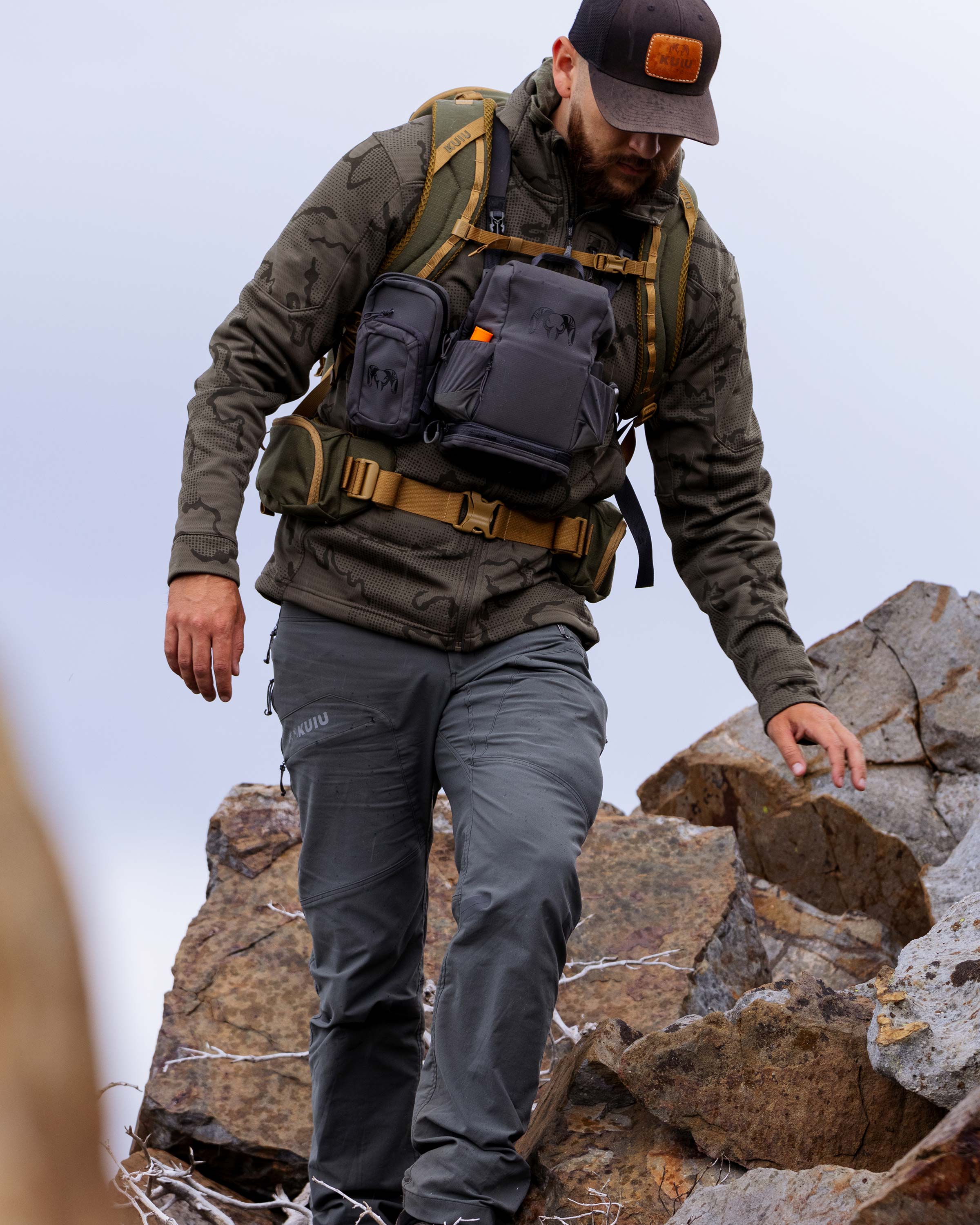 Ridgepoint Fleece Hoodie | Coyote Brown Tonal - Image 5