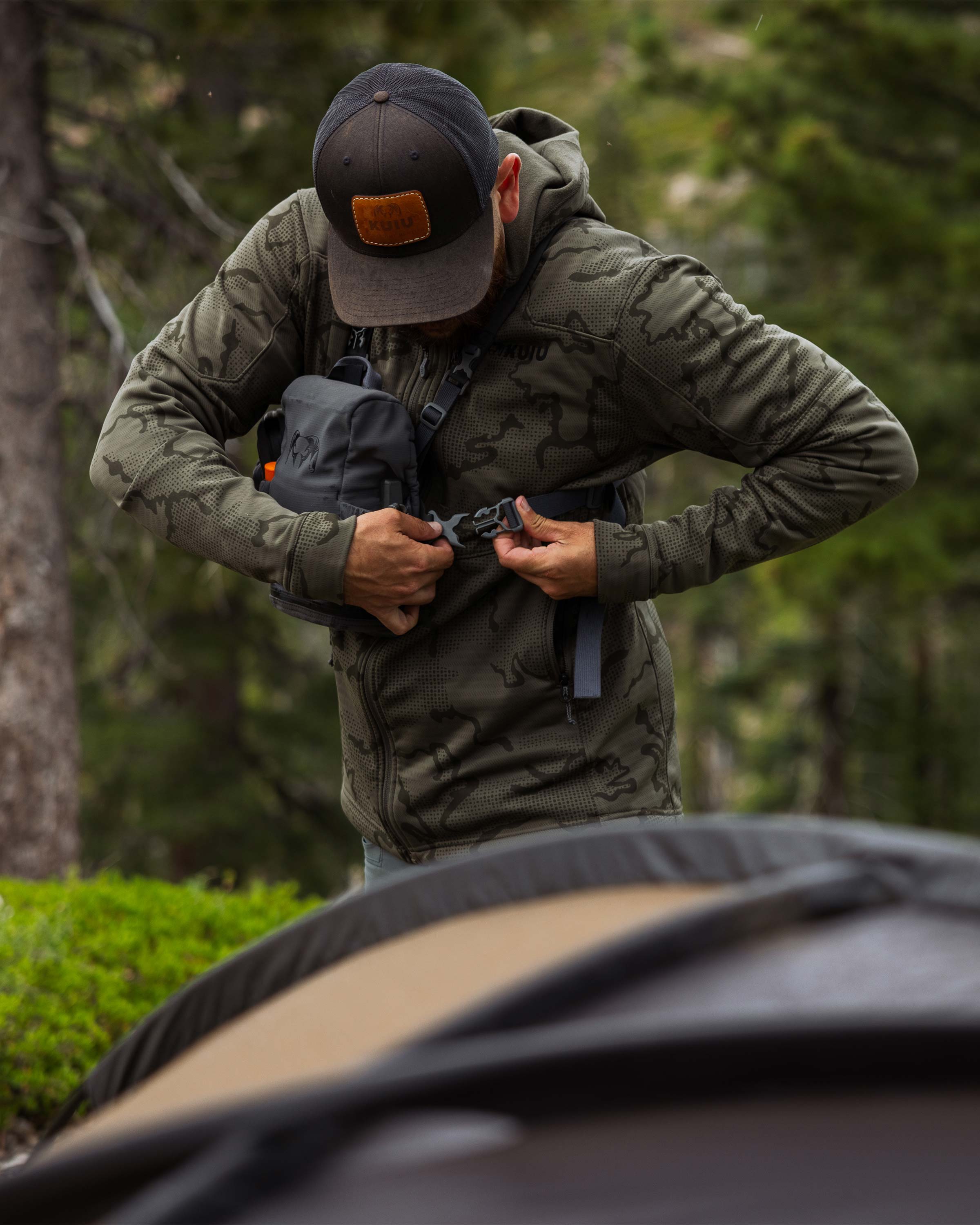 Ridgepoint Fleece Hoodie | Coyote Brown Tonal - Image 8