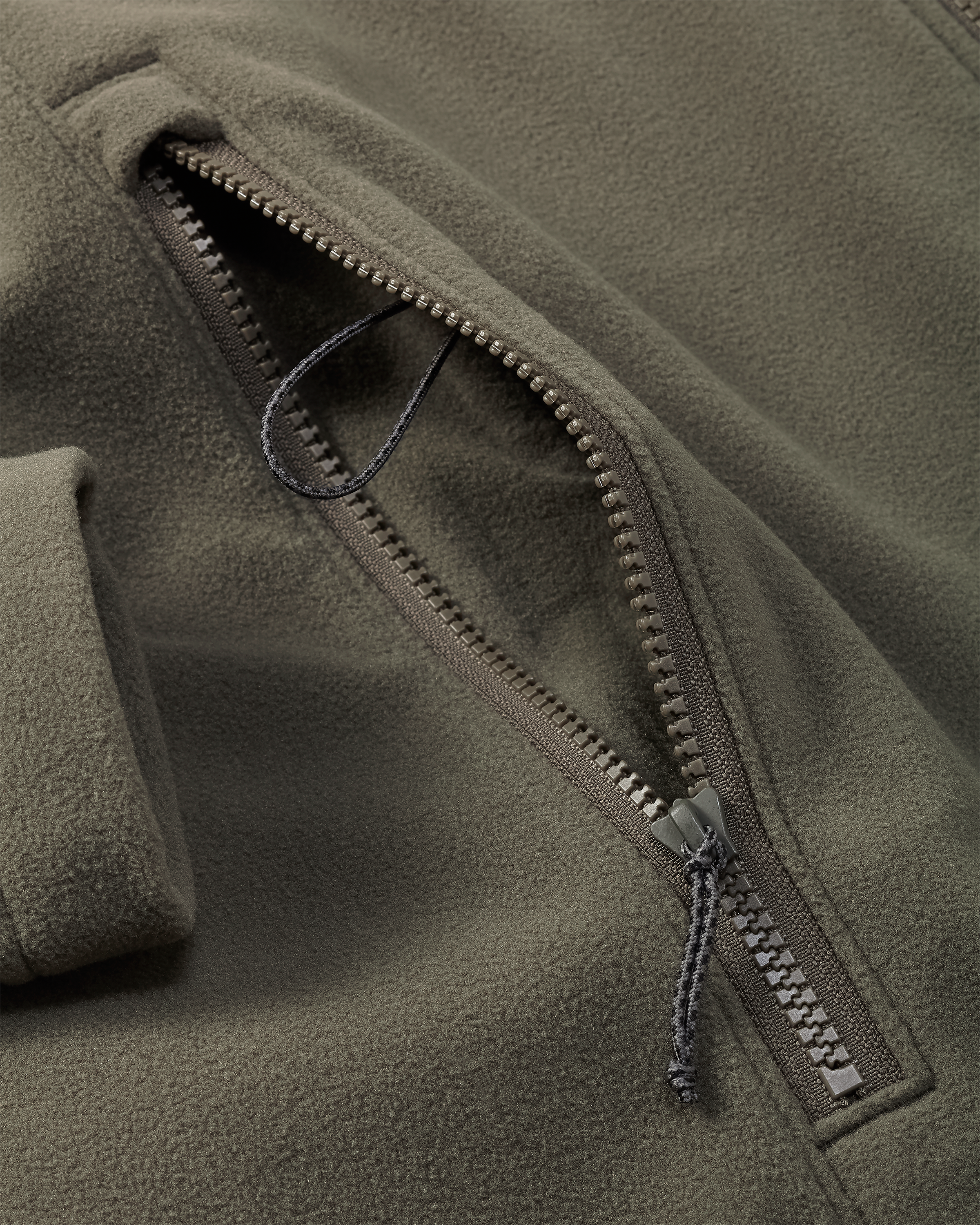 Border Fleece Full Zip | Ash - Image 3
